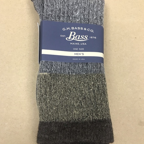 G H Bass thick merino wool socks men 2 pairs - Picture 2 of 5